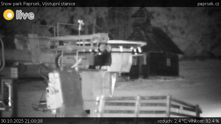Snow park Paprsek - Výstupní stanice - 30.10.2025 v 21:00 Snow park Paprsek - Výstupní stanice - 30.10.2025 v 21:00