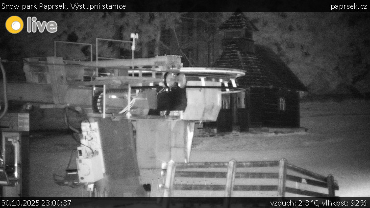 Snow park Paprsek - Výstupní stanice - 30.10.2025 v 23:00 Snow park Paprsek - Výstupní stanice - 30.10.2025 v 23:00