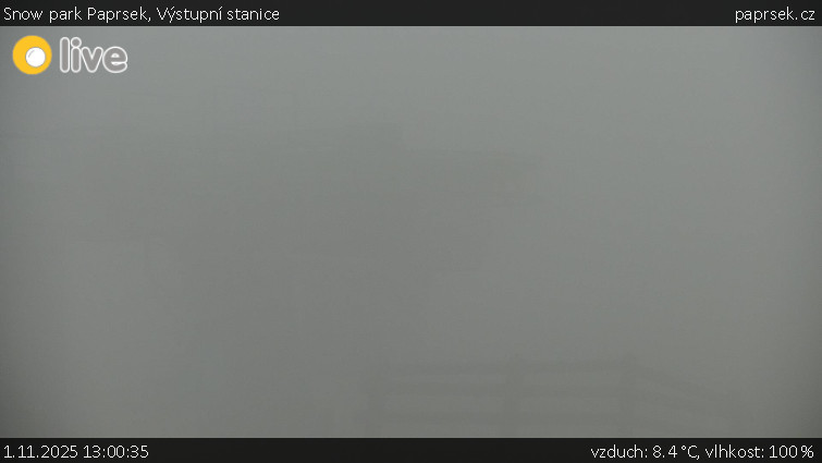 Snow park Paprsek - Výstupní stanice - 1.11.2025 v 13:00 Snow park Paprsek - Výstupní stanice - 1.11.2025 v 13:00