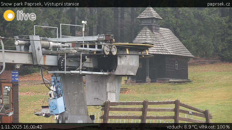 Snow park Paprsek - Výstupní stanice - 1.11.2025 v 16:00 Snow park Paprsek - Výstupní stanice - 1.11.2025 v 16:00