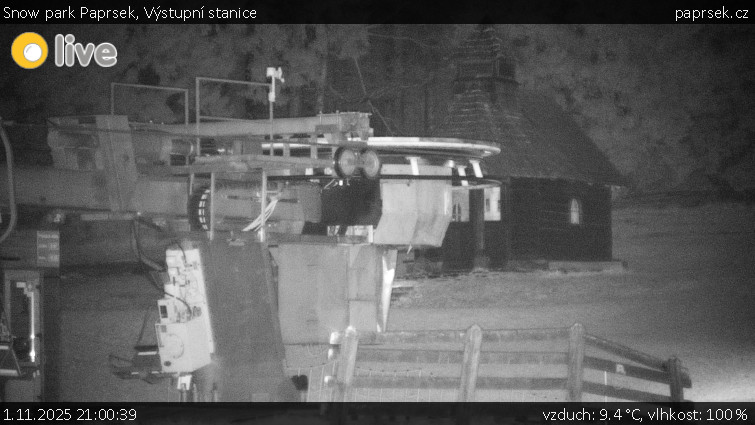 Snow park Paprsek - Výstupní stanice - 1.11.2025 v 21:00 Snow park Paprsek - Výstupní stanice - 1.11.2025 v 21:00