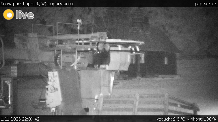 Snow park Paprsek - Výstupní stanice - 1.11.2025 v 22:00 Snow park Paprsek - Výstupní stanice - 1.11.2025 v 22:00