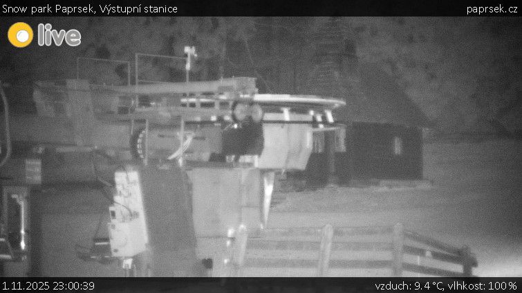 Snow park Paprsek - Výstupní stanice - 1.11.2025 v 23:00 Snow park Paprsek - Výstupní stanice - 1.11.2025 v 23:00