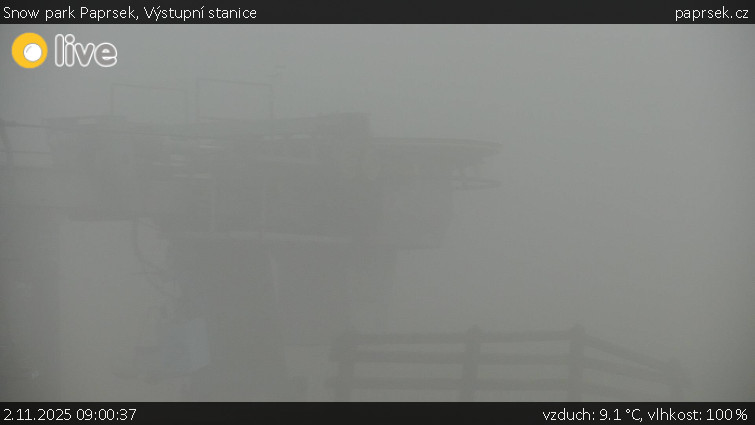 Snow park Paprsek - Výstupní stanice - 2.11.2025 v 09:00 Snow park Paprsek - Výstupní stanice - 2.11.2025 v 09:00