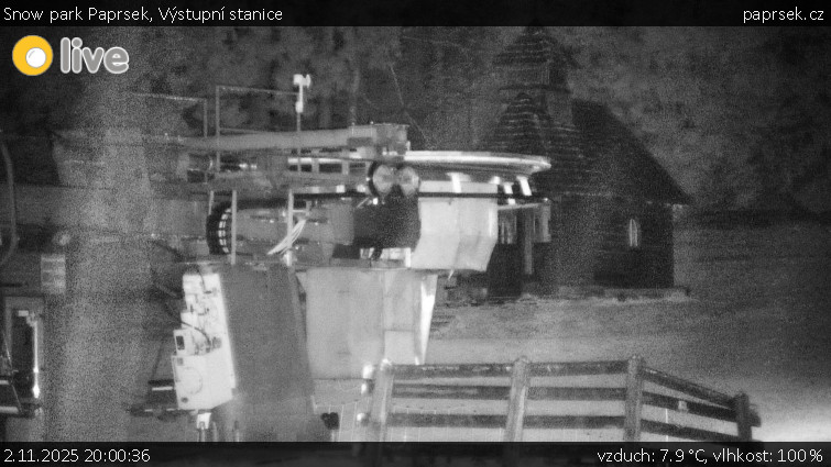 Snow park Paprsek - Výstupní stanice - 2.11.2025 v 20:00 Snow park Paprsek - Výstupní stanice - 2.11.2025 v 20:00