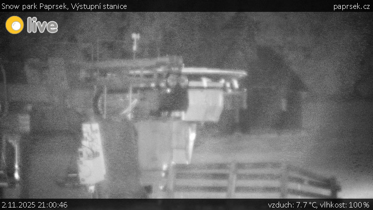 Snow park Paprsek - Výstupní stanice - 2.11.2025 v 21:00 Snow park Paprsek - Výstupní stanice - 2.11.2025 v 21:00