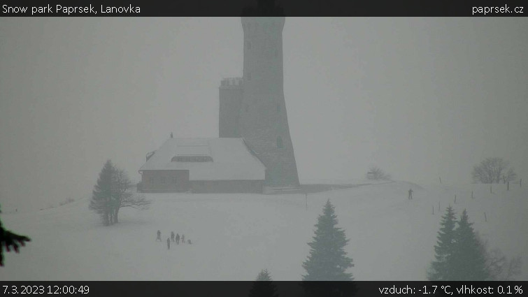Snow park Paprsek - Lanovka - 7.3.2023 v 12:00