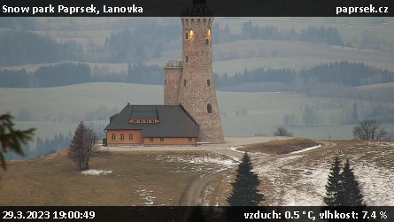 Snow park Paprsek - Lanovka - 29.3.2023 v 19:00