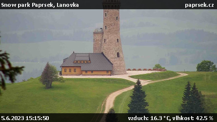 Snow park Paprsek - Lanovka - 5.6.2023 v 15:15