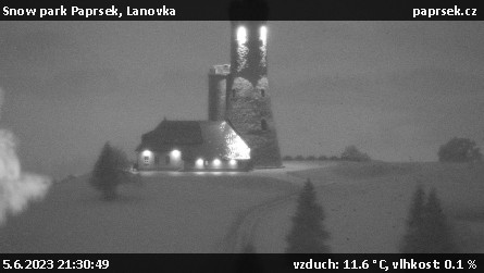 Snow park Paprsek - Lanovka - 5.6.2023 v 21:30