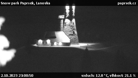 Snow park Paprsek - Lanovka - 2.10.2023 v 23:00