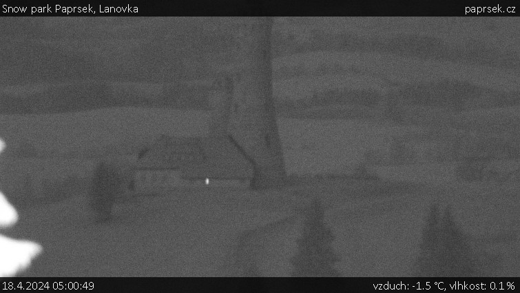 Snow park Paprsek - Lanovka - 18.4.2024 v 05:00