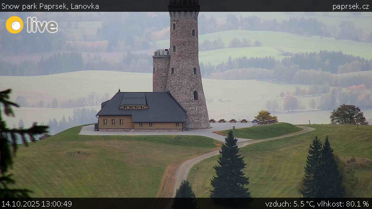 Snow park Paprsek - Lanovka - 14.10.2025 v 13:00 Snow park Paprsek - Lanovka - 14.10.2025 v 13:00