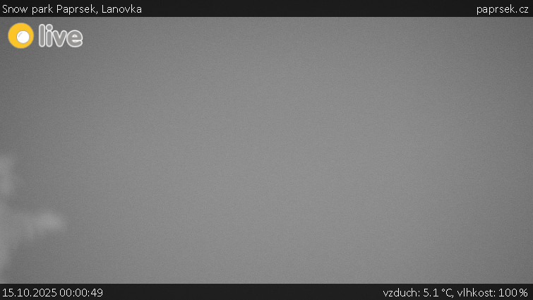 Snow park Paprsek - Lanovka - 15.10.2025 v 00:00 Snow park Paprsek - Lanovka - 15.10.2025 v 00:00