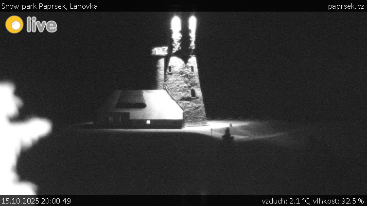 Snow park Paprsek - Lanovka - 15.10.2025 v 20:00 Snow park Paprsek - Lanovka - 15.10.2025 v 20:00