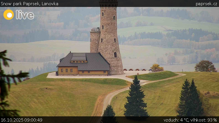 Snow park Paprsek - Lanovka - 16.10.2025 v 09:00 Snow park Paprsek - Lanovka - 16.10.2025 v 09:00