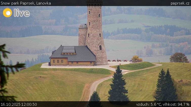 Snow park Paprsek - Lanovka - 16.10.2025 v 12:00 Snow park Paprsek - Lanovka - 16.10.2025 v 12:00