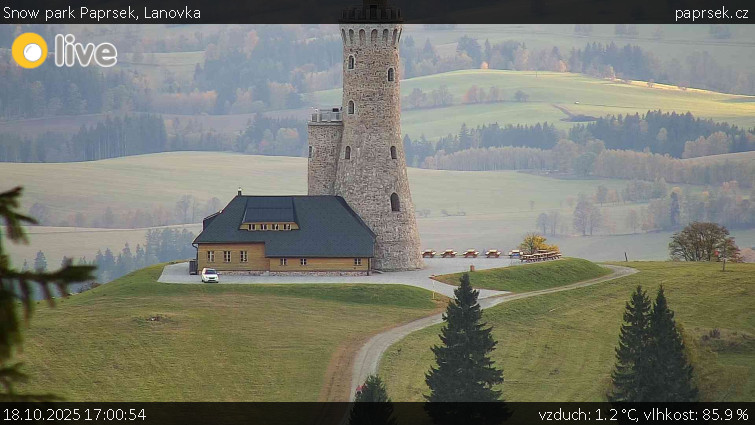 Snow park Paprsek - Lanovka - 18.10.2025 v 17:00 Snow park Paprsek - Lanovka - 18.10.2025 v 17:00