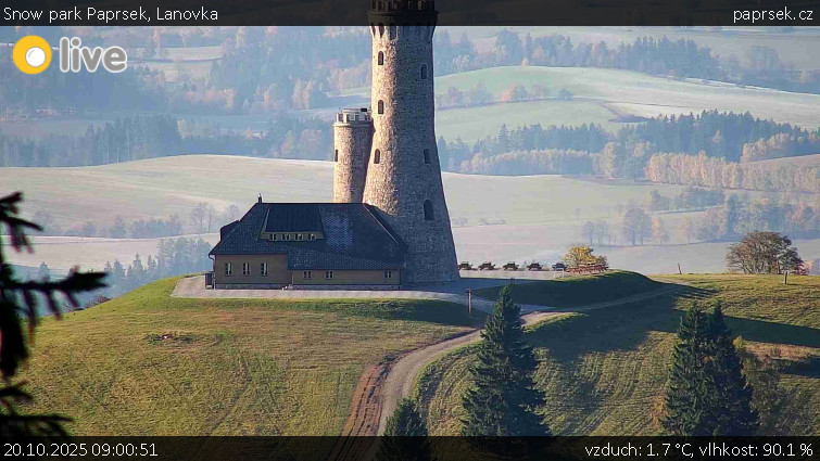 Snow park Paprsek - Lanovka - 20.10.2025 v 09:00 Snow park Paprsek - Lanovka - 20.10.2025 v 09:00