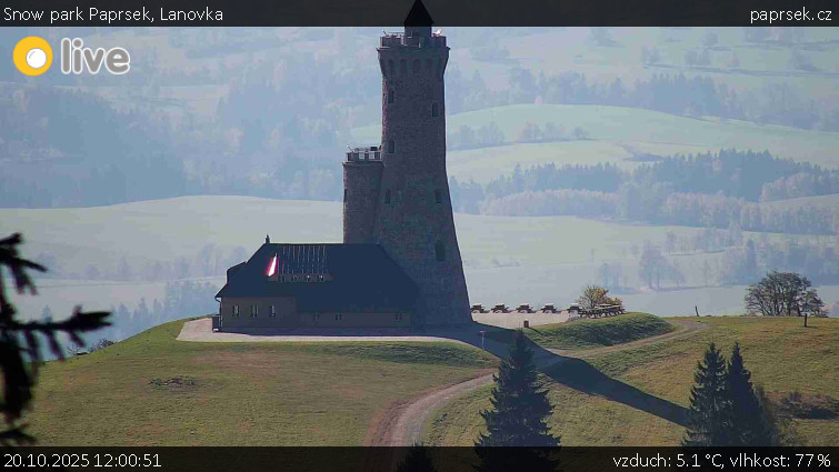 Snow park Paprsek - Lanovka - 20.10.2025 v 12:00 Snow park Paprsek - Lanovka - 20.10.2025 v 12:00