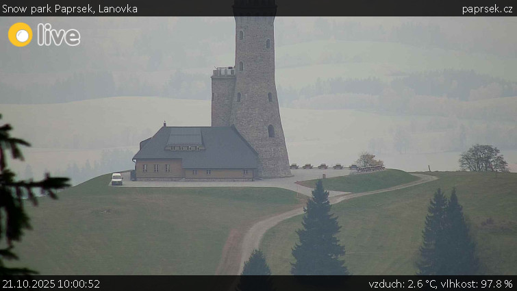 Snow park Paprsek - Lanovka - 21.10.2025 v 10:00 Snow park Paprsek - Lanovka - 21.10.2025 v 10:00