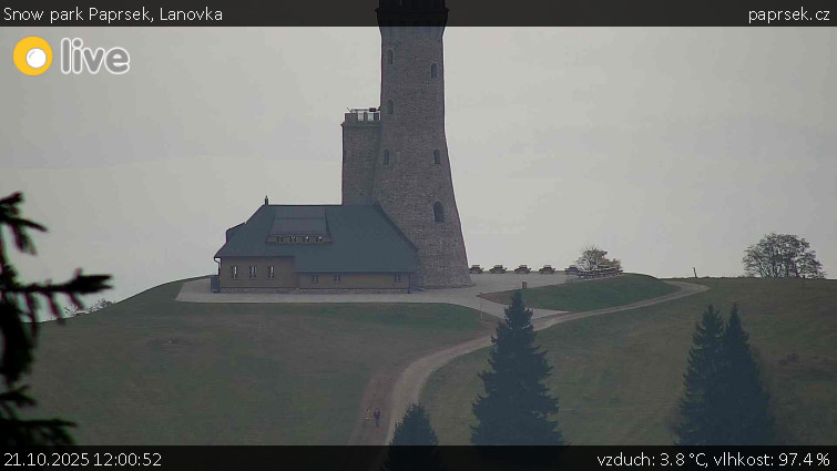 Snow park Paprsek - Lanovka - 21.10.2025 v 12:00 Snow park Paprsek - Lanovka - 21.10.2025 v 12:00