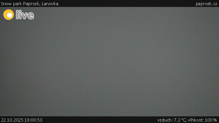 Snow park Paprsek - Lanovka - 22.10.2025 v 18:00 Snow park Paprsek - Lanovka - 22.10.2025 v 18:00