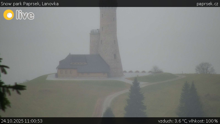 Snow park Paprsek - Lanovka - 24.10.2025 v 11:00 Snow park Paprsek - Lanovka - 24.10.2025 v 11:00