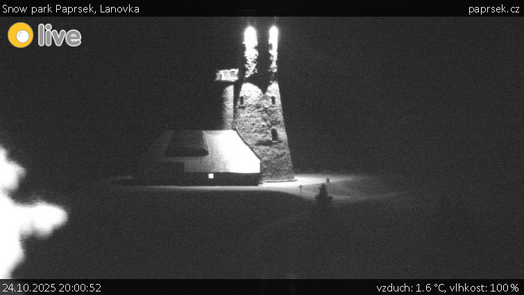 Snow park Paprsek - Lanovka - 24.10.2025 v 20:00 Snow park Paprsek - Lanovka - 24.10.2025 v 20:00