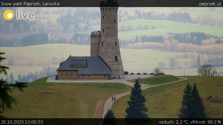 Snow park Paprsek - Lanovka - 28.10.2025 v 13:00 Snow park Paprsek - Lanovka - 28.10.2025 v 13:00