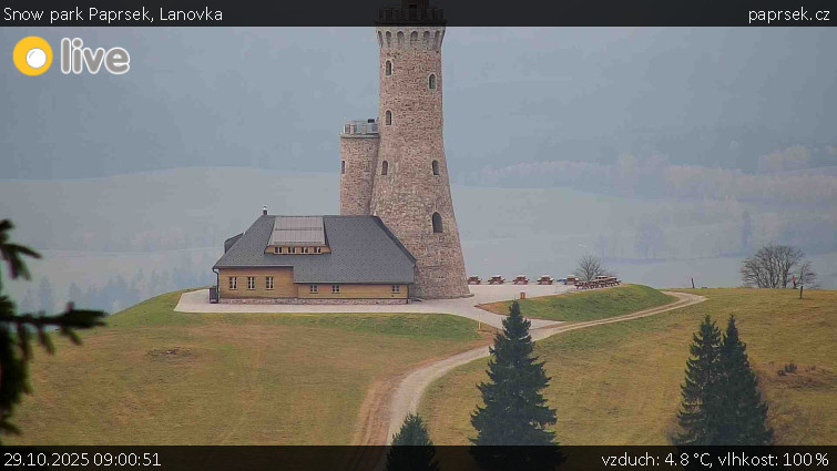 Snow park Paprsek - Lanovka - 29.10.2025 v 09:00 Snow park Paprsek - Lanovka - 29.10.2025 v 09:00
