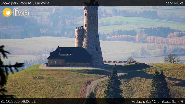 Snow park Paprsek - Lanovka - 31.10.2025 v 09:00 Snow park Paprsek - Lanovka - 31.10.2025 v 09:00