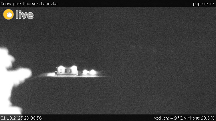Snow park Paprsek - Lanovka - 31.10.2025 v 23:00 Snow park Paprsek - Lanovka - 31.10.2025 v 23:00