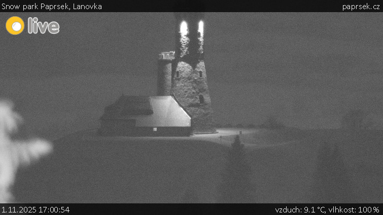 Snow park Paprsek - Lanovka - 1.11.2025 v 17:00 Snow park Paprsek - Lanovka - 1.11.2025 v 17:00
