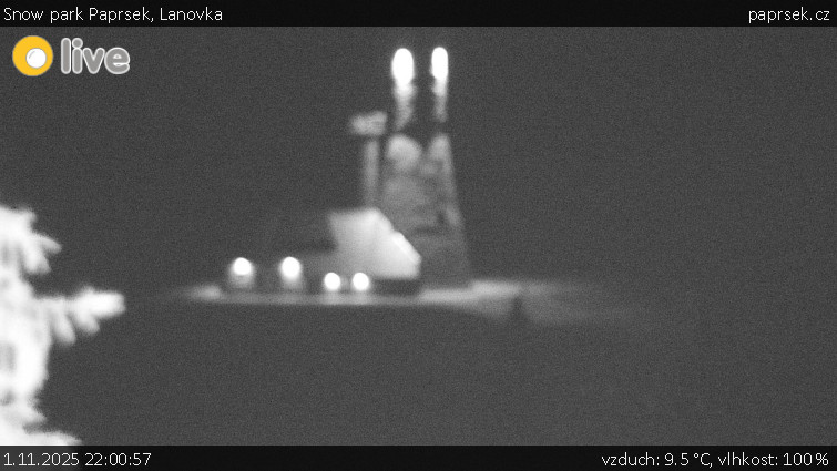 Snow park Paprsek - Lanovka - 1.11.2025 v 22:00 Snow park Paprsek - Lanovka - 1.11.2025 v 22:00