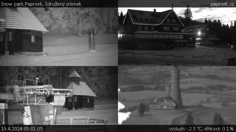 Snow park Paprsek - Sdružený snímek - 19.4.2024 v 05:01
