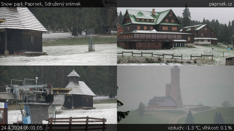 Snow park Paprsek - Sdružený snímek - 24.4.2024 v 06:01