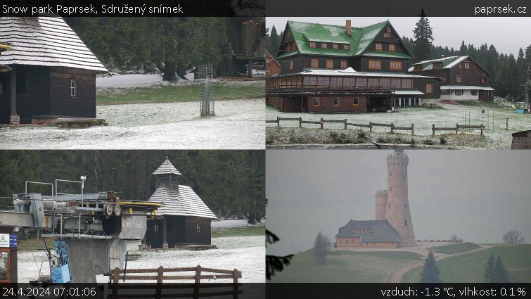 Snow park Paprsek - Sdružený snímek - 24.4.2024 v 07:01