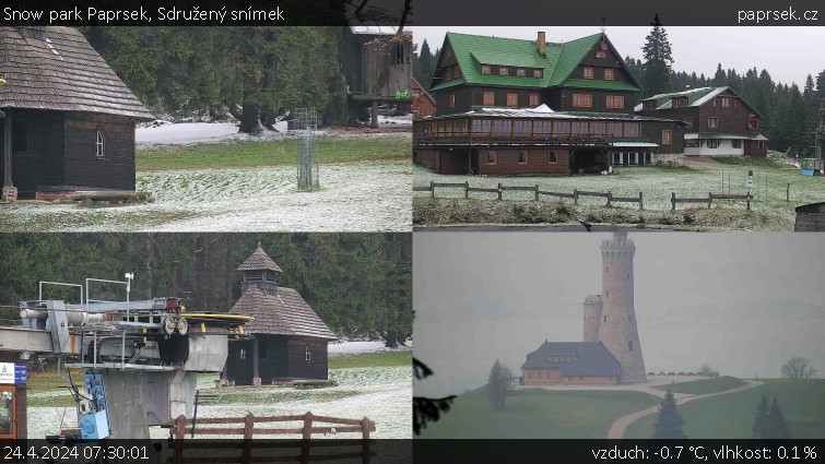 Snow park Paprsek - Sdružený snímek - 24.4.2024 v 07:30