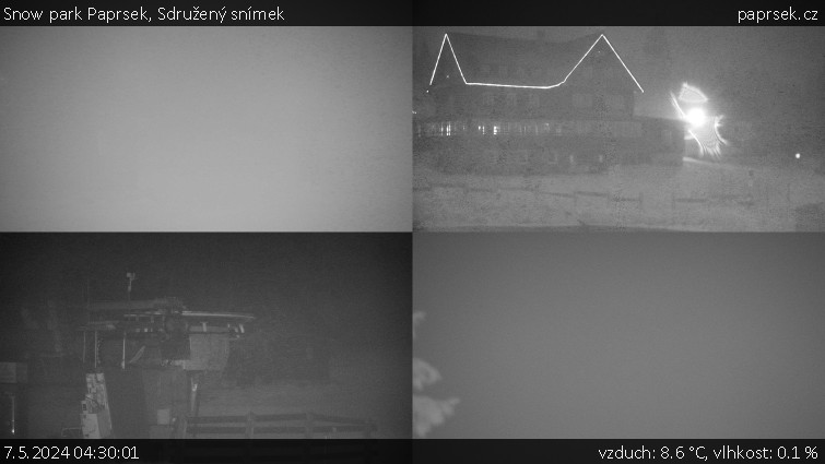 Snow park Paprsek - Sdružený snímek - 7.5.2024 v 04:30