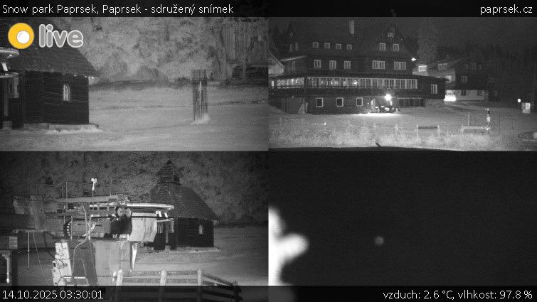 Snow park Paprsek - Paprsek - sdružený snímek - 14.10.2025 v 03:30 Snow park Paprsek - Paprsek - sdružený snímek - 14.10.2025 v 03:30