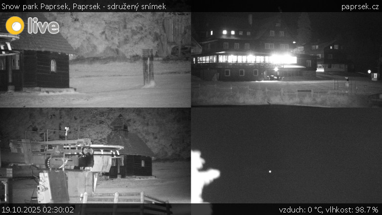 Snow park Paprsek - Paprsek - sdružený snímek - 19.10.2025 v 02:30 Snow park Paprsek - Paprsek - sdružený snímek - 19.10.2025 v 02:30