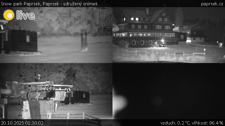 Snow park Paprsek - Paprsek - sdružený snímek - 20.10.2025 v 01:30 Snow park Paprsek - Paprsek - sdružený snímek - 20.10.2025 v 01:30