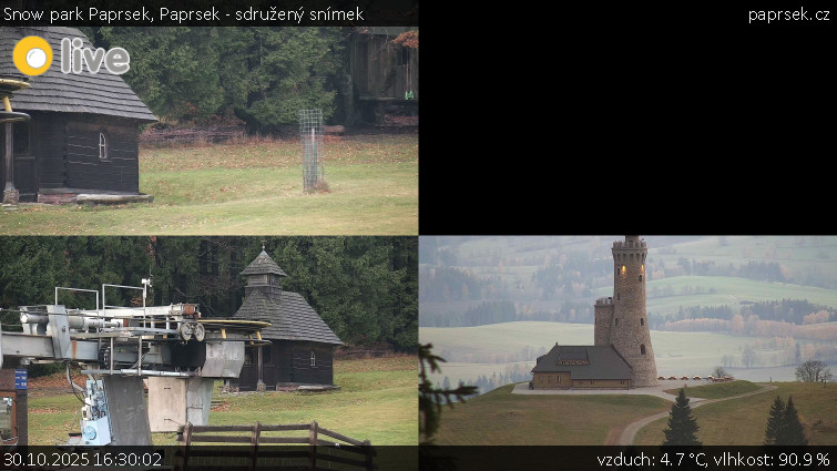 Snow park Paprsek - Paprsek - sdružený snímek - 30.10.2025 v 16:30 Snow park Paprsek - Paprsek - sdružený snímek - 30.10.2025 v 16:30