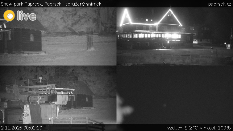 Snow park Paprsek - Paprsek - sdružený snímek - 2.11.2025 v 00:01 Snow park Paprsek - Paprsek - sdružený snímek - 2.11.2025 v 00:01