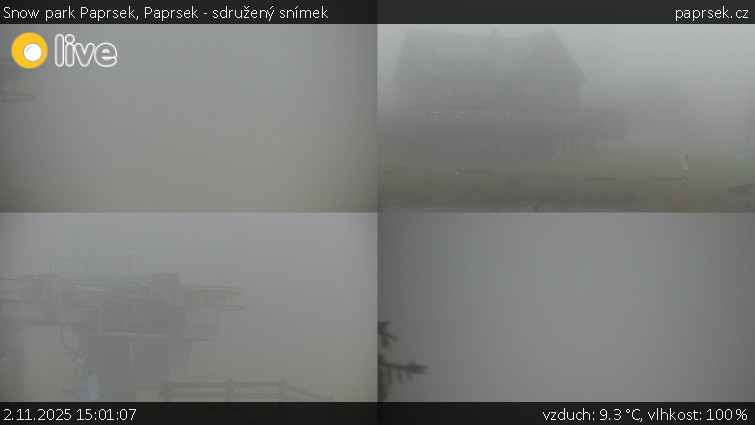 Snow park Paprsek - Paprsek - sdružený snímek - 2.11.2025 v 15:01 Snow park Paprsek - Paprsek - sdružený snímek - 2.11.2025 v 15:01