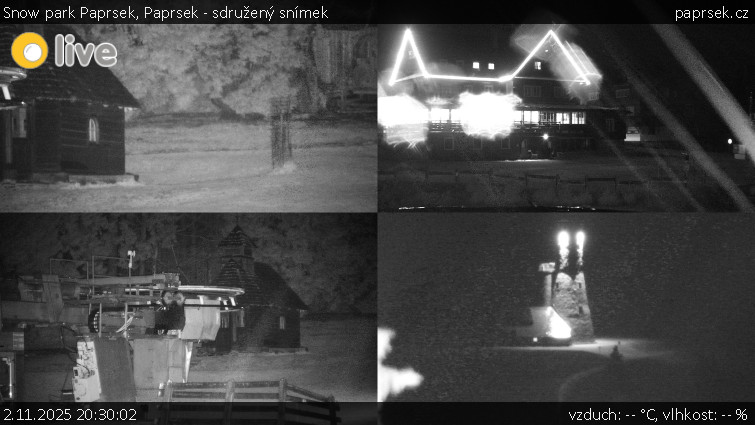 Snow park Paprsek - Paprsek - sdružený snímek - 2.11.2025 v 20:30 Snow park Paprsek - Paprsek - sdružený snímek - 2.11.2025 v 20:30