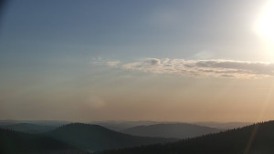 Horský hotel Volareza - Praděd - Panorama do údolí - 21.4.2023 v 07:00