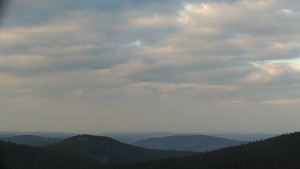Horský hotel Volareza - Praděd - Panorama do údolí - 27.4.2023 v 19:00