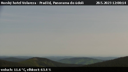 Horský hotel Volareza - Praděd - Panorama do údolí - 28.5.2023 v 12:00